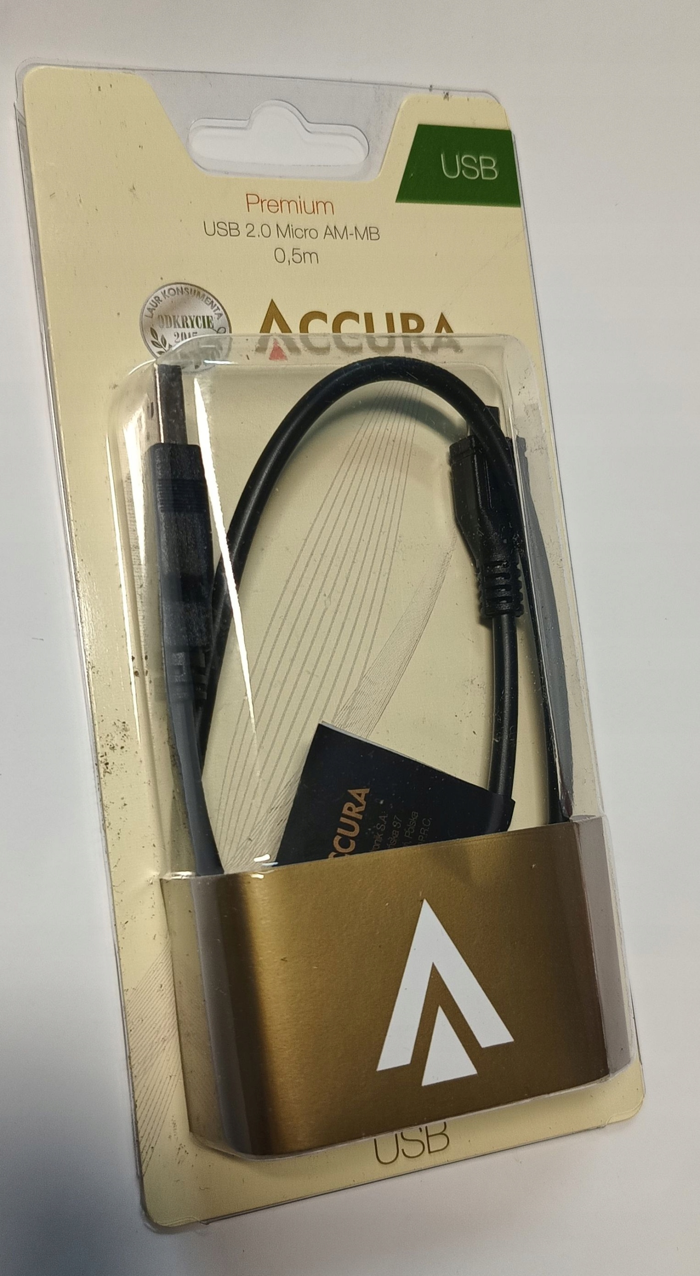 100 sztuk kabel Micro Usb Accura 50cm 0.5m