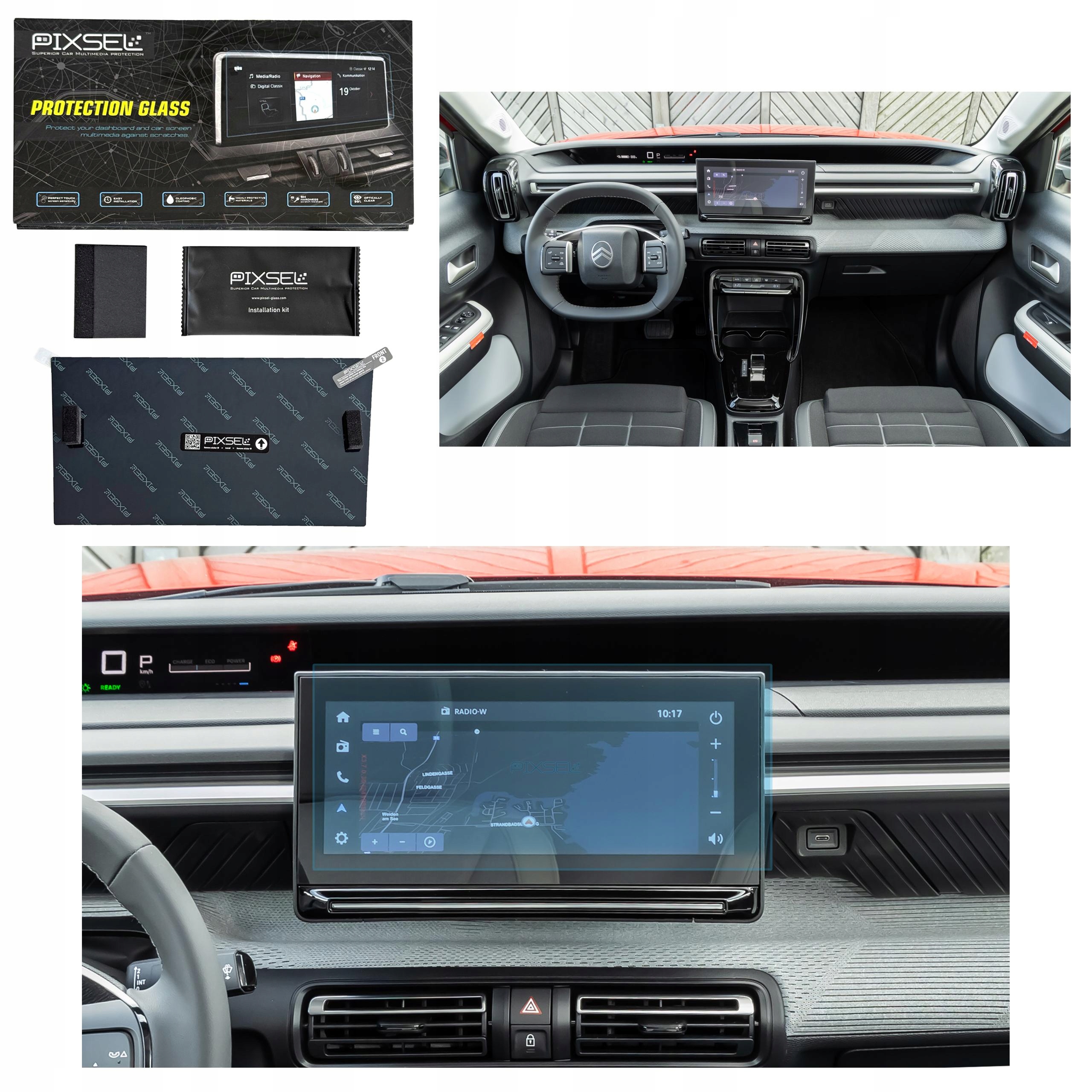 Antyodciskowe Matowe Szkło Ochronne Citroen C3-11.8“ 2024-na monitor