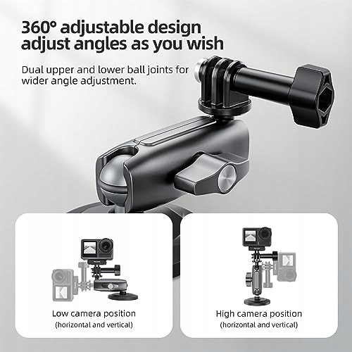 TELESIN Magnetyczny Uchwyt Do GoPro DJI Osmo Insta360 Akcesoria Kamera — miniatura 4