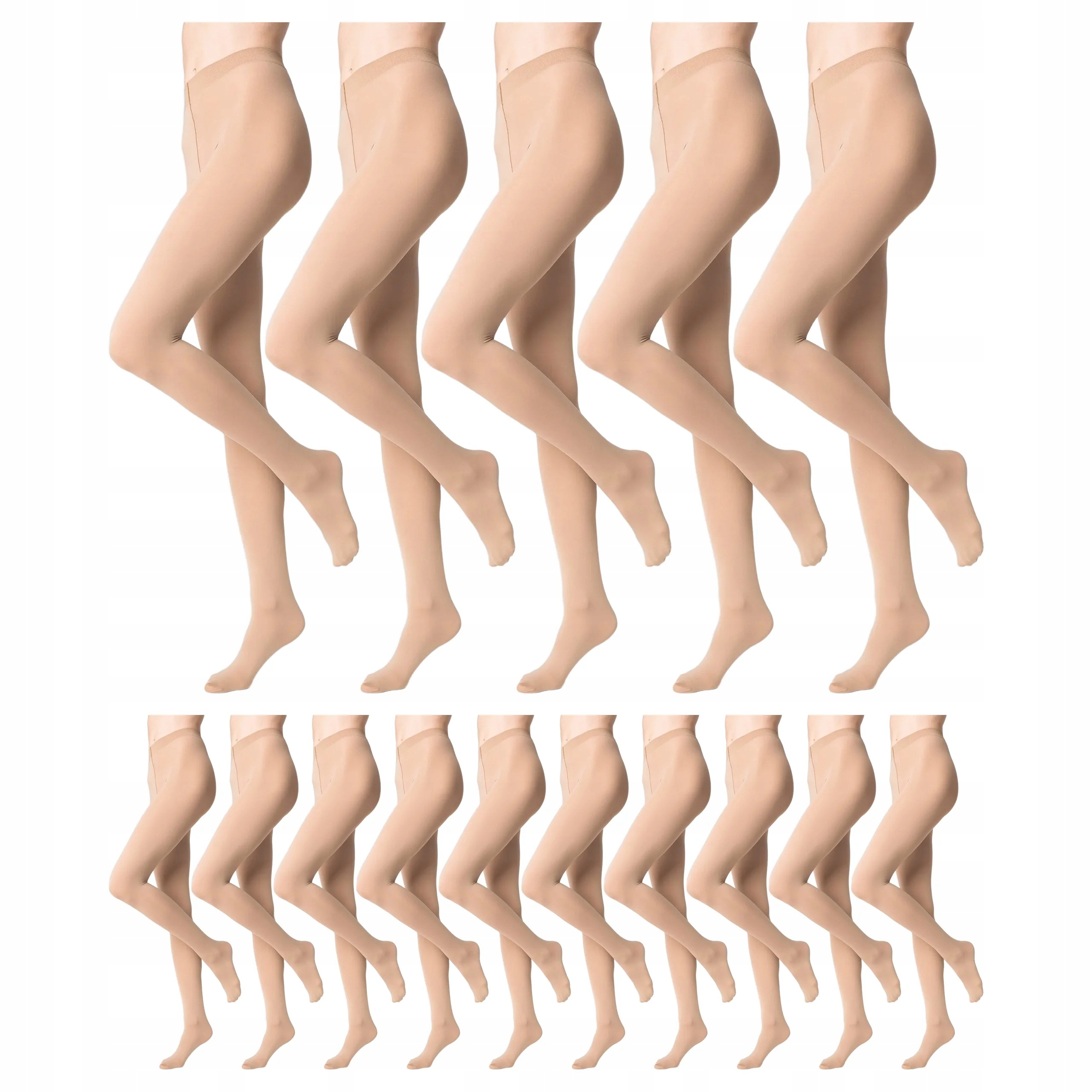 15 x Krycí punčocháče bez kalhotek Micro 60 den Marilyn Visone 3-M