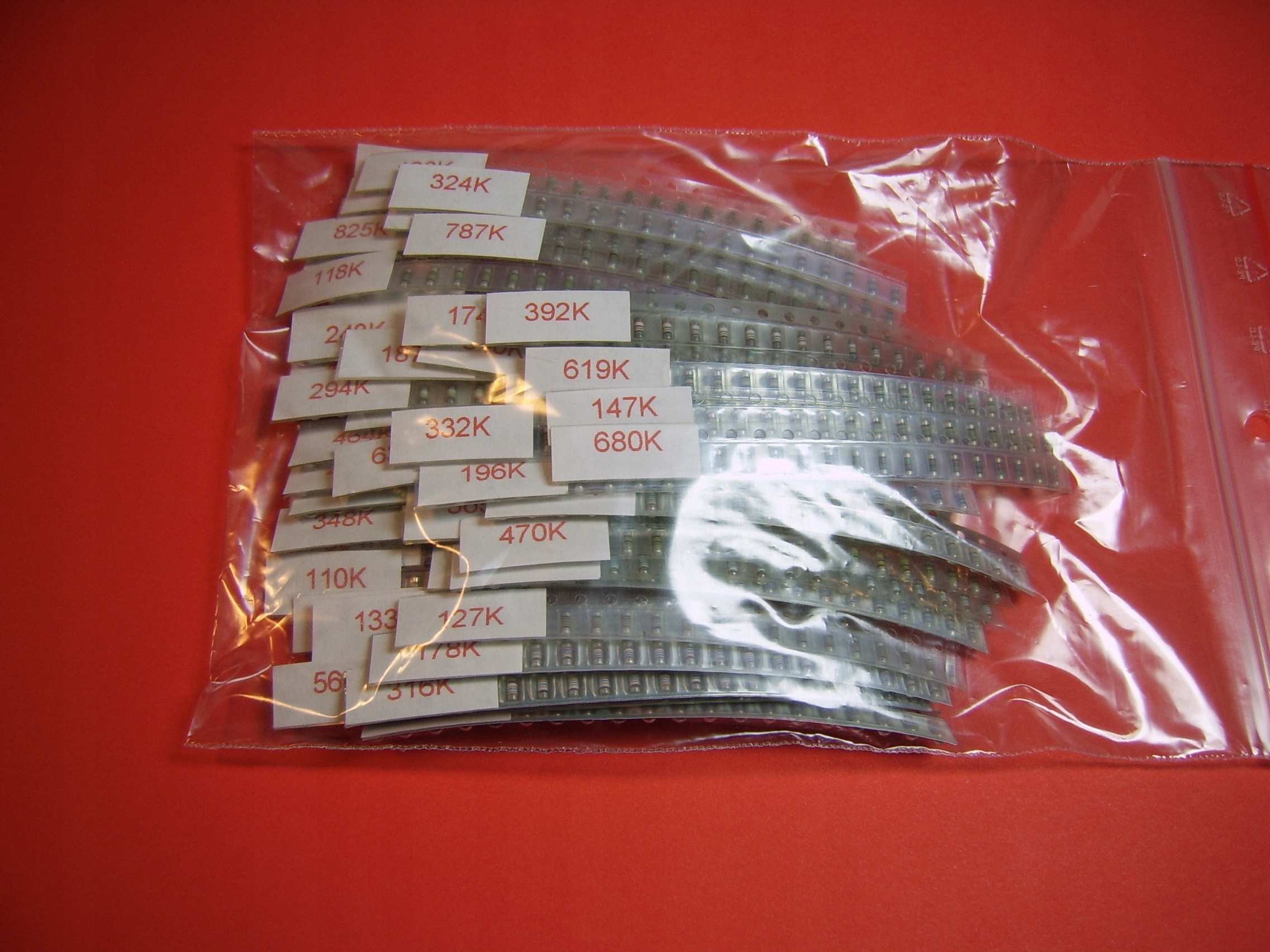 Zestaw Rezystorów Smd mmelf 100K-976K 50x20szt