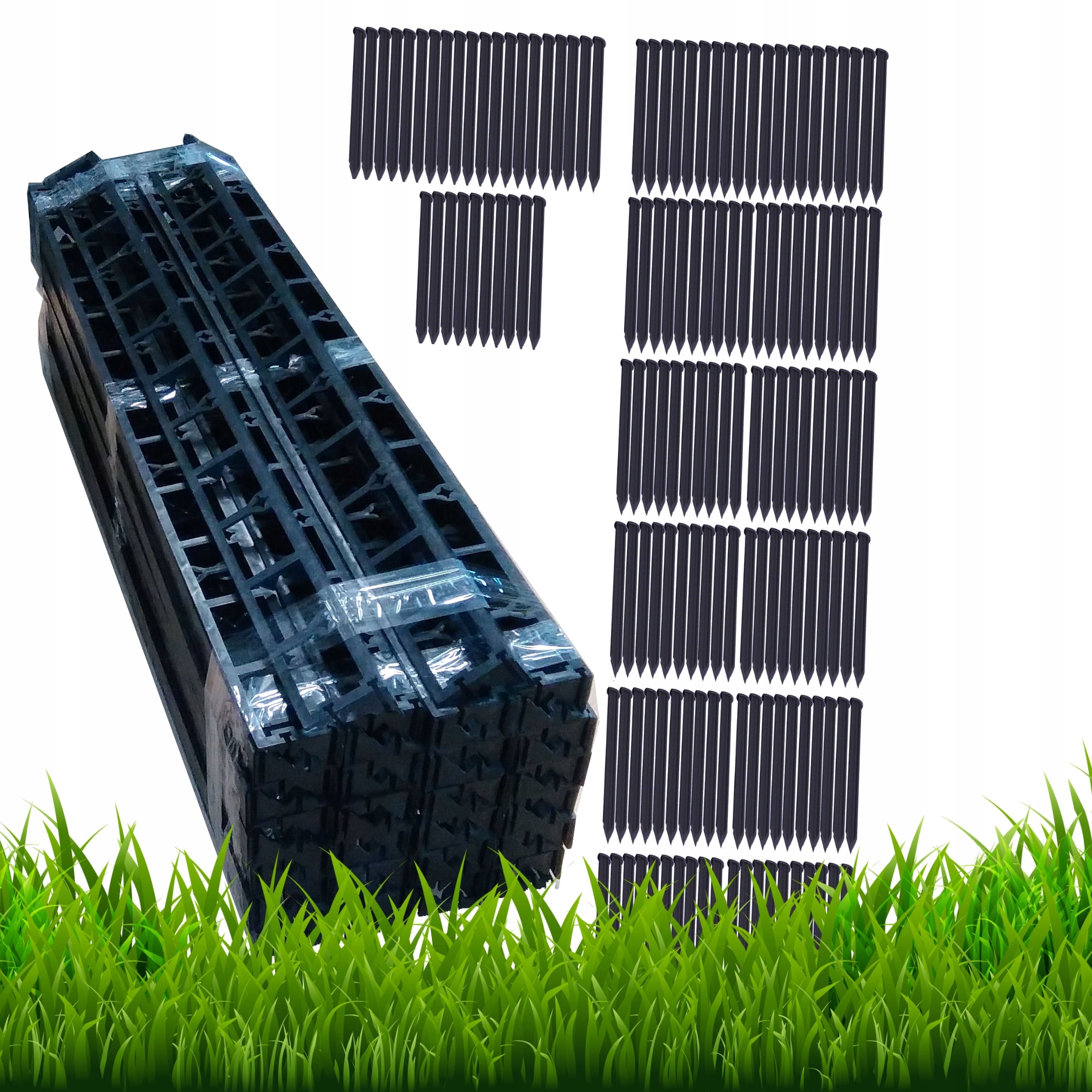 Obrzeże Trawnikowe Chodnikowe Palisada Elastyczne Border 48m +150 Kotw