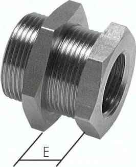 Přepážková spojka Gw G 3/4" – Gz M 34x2 nerezová ocel