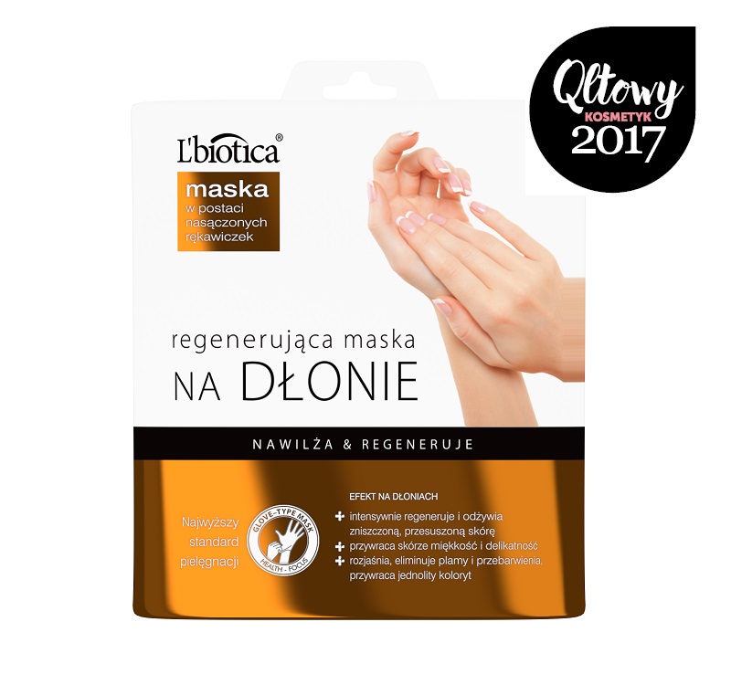 L'BIOTICA REGENERUJĄCA MASKA DO RĄK 26 G (1 PARA)