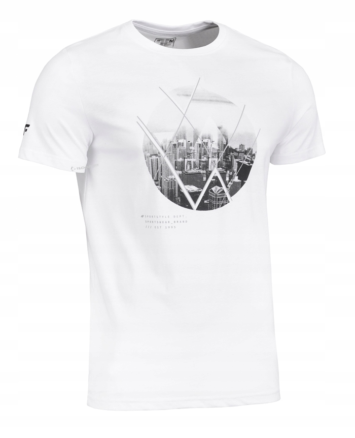 

4F Męska Koszulka T-shirt Bawełna / rozm XXL