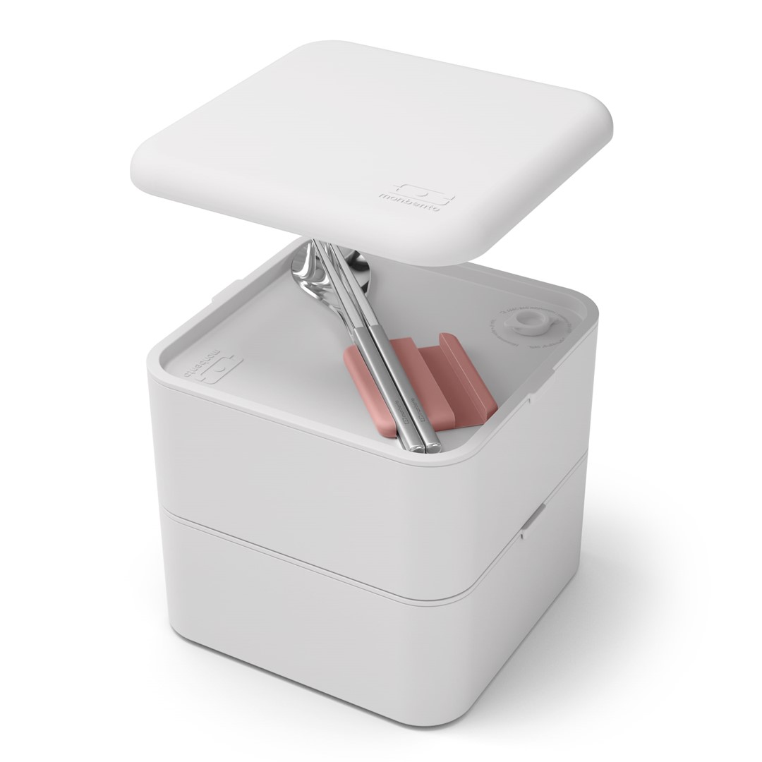 Sztućce zestaw Monbento Slim Box Nat.Green Pojemność 1 ml