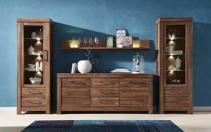 Komoda Gent KOM2D3S/9/20 dąb stirling Kolor mebla odcienie brązu