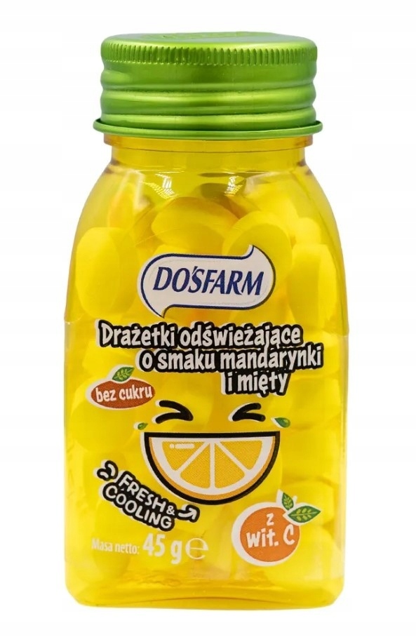 Dražé s příchutí mandarinky a máty s vitamínem C, Velké
