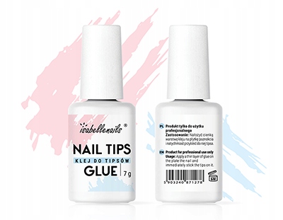 KLEJ DO TIPSÓW Z PĘDZELKIEM 7,5 gr MOCNY ! tipsy Marka Isabellenails