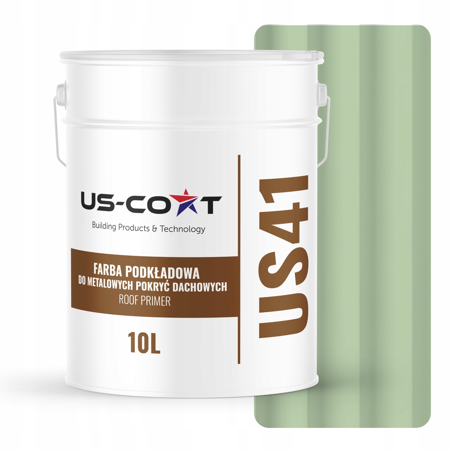 Podkladová Farba Na Strechu Kovová Oceľ Zelená Pastelová RAL6019 10L Mat