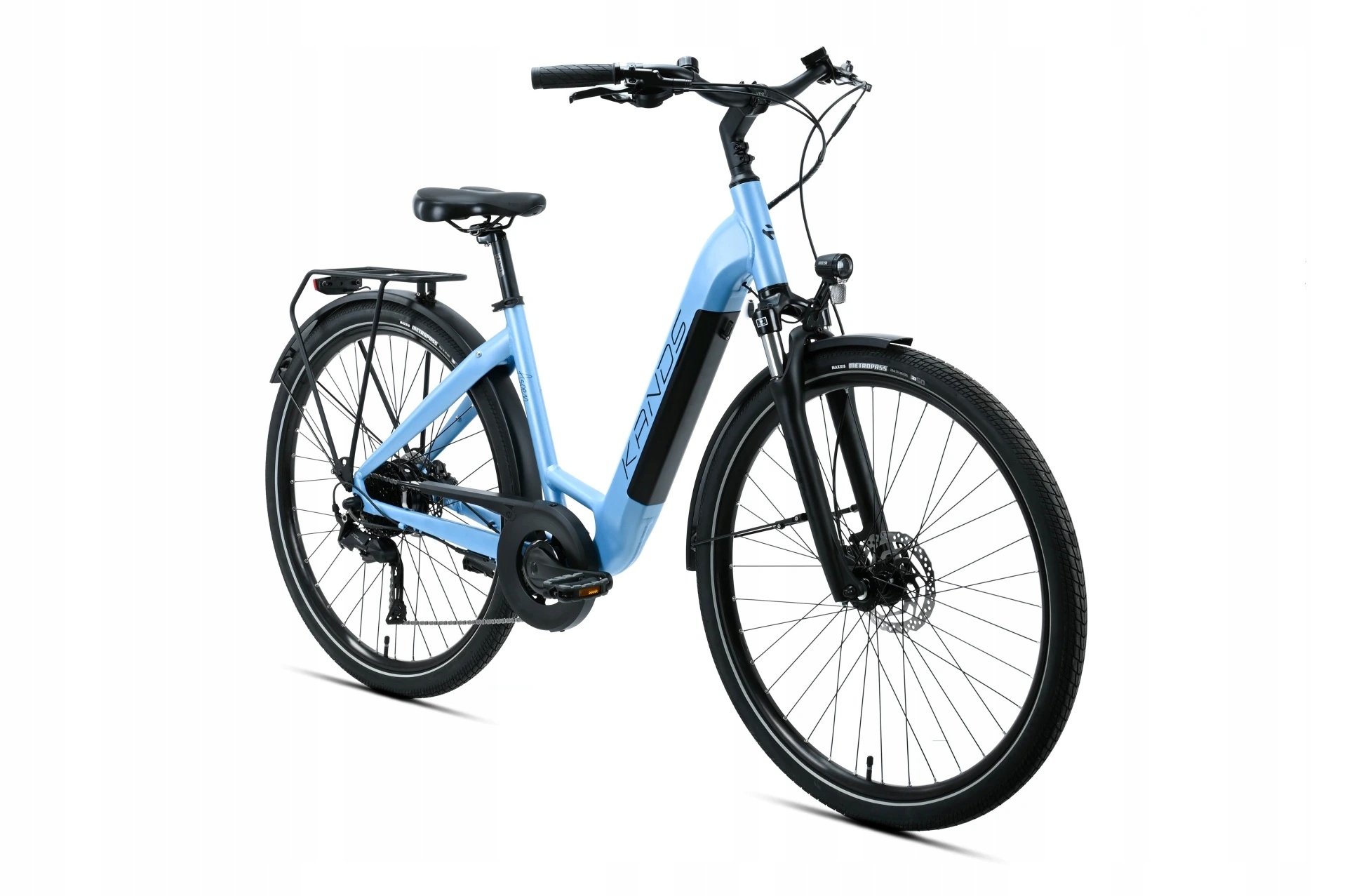 Rower elektryczny E-Bike City 29 Kands Aspen Cues Hydr R18 błękitny MY2026