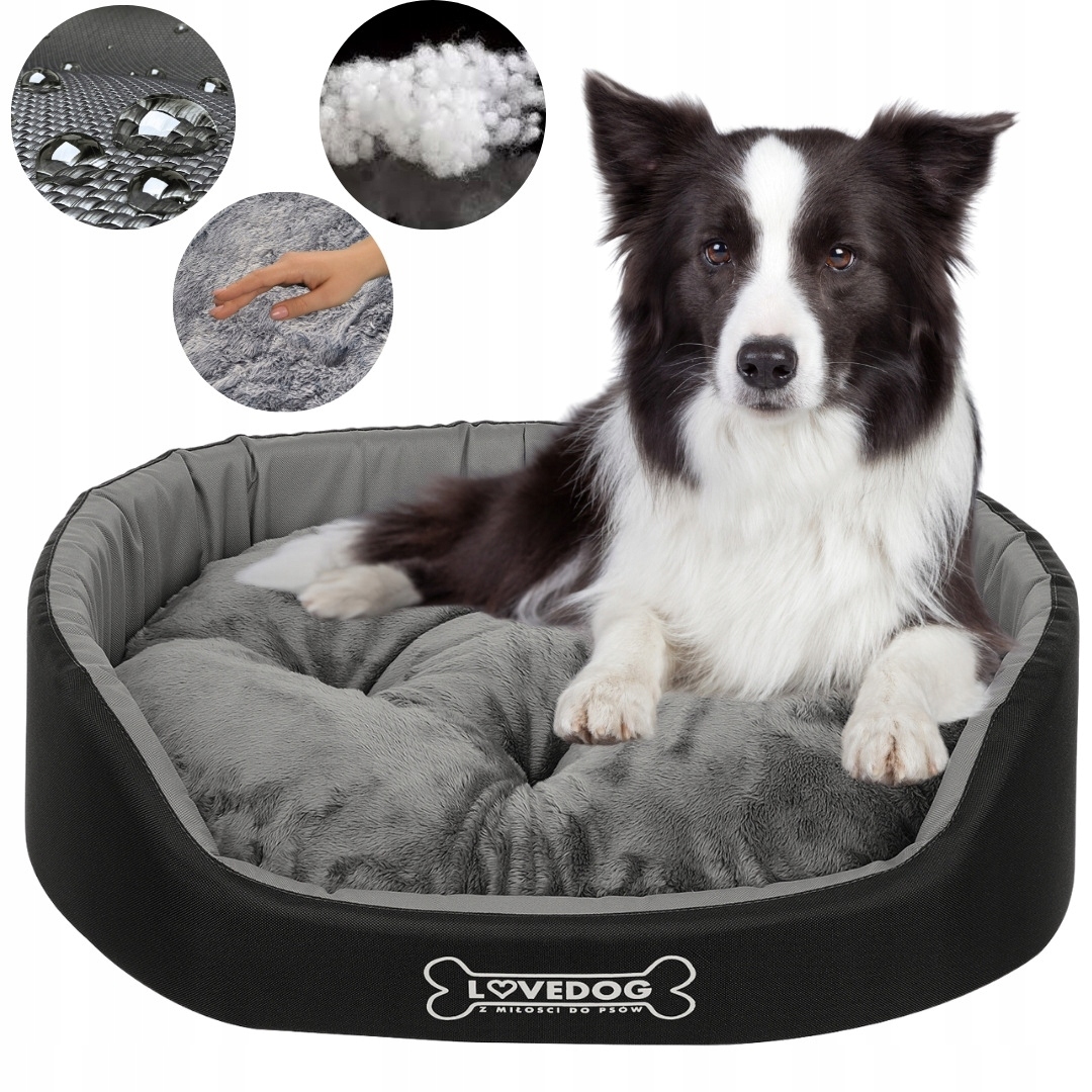 Legowisko dla psa kota Wodoodporne posłanie kanapa kojec Lovedog XL 80x70