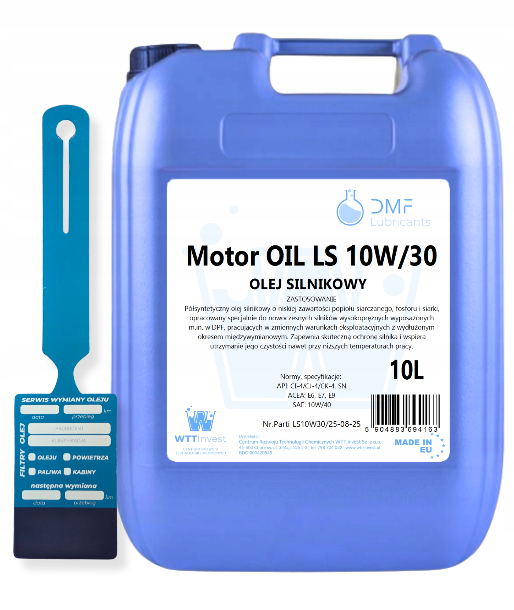 Olej silnikowy Dmf 10W/30 Ls 10L niskopopiołowy| E9 E7 E6 CJ-4