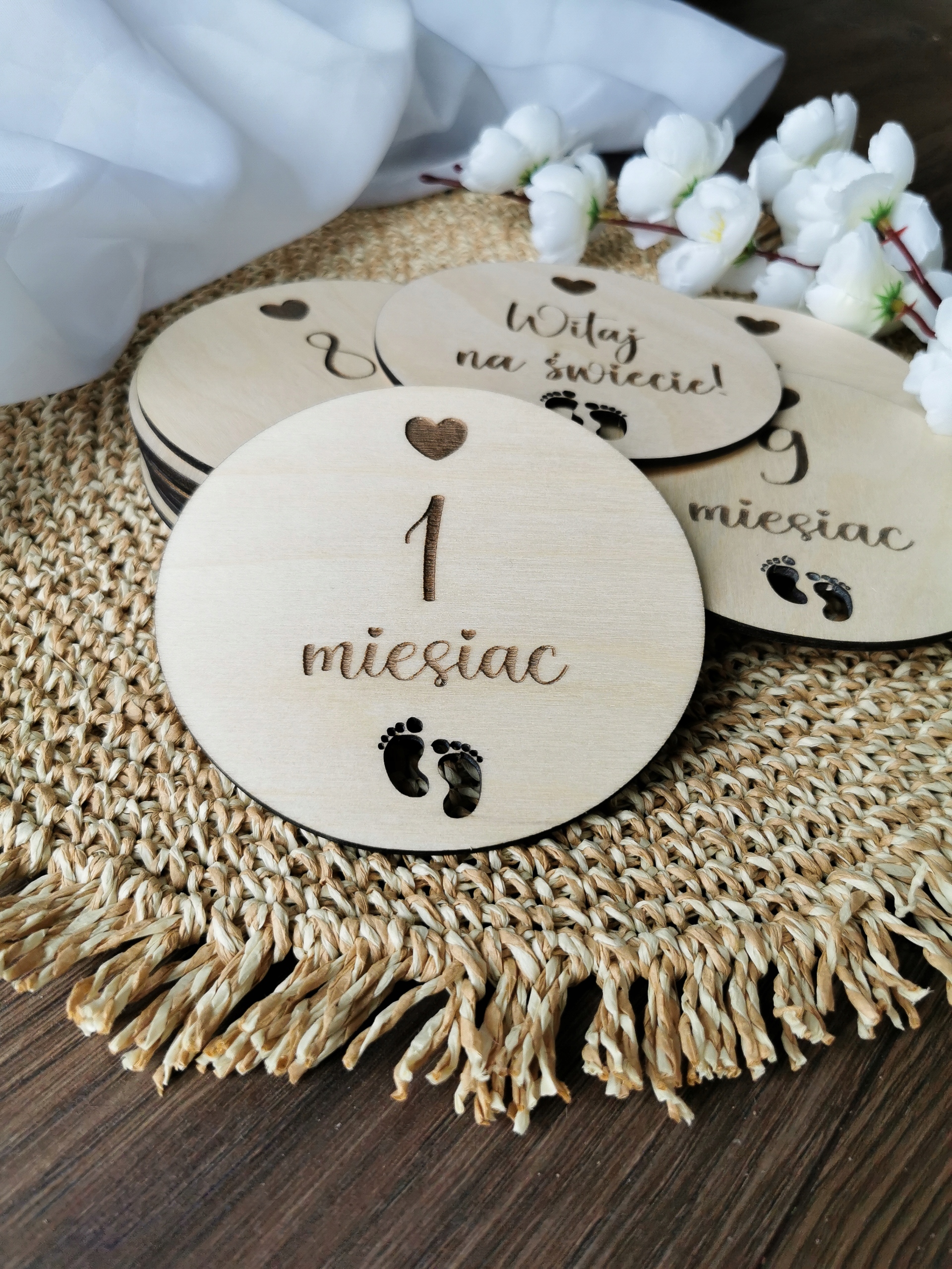 TABLICZKI KARTY MATY DO ZDJĘĆ DREWNIANE DO PAMIĄTKOWYCH ZDJĘĆ BOHO SERCE Rodzaj inny