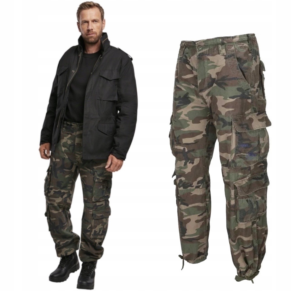 Pánské dlouhé kalhoty Brandit Pure Vintage Woodland XXL