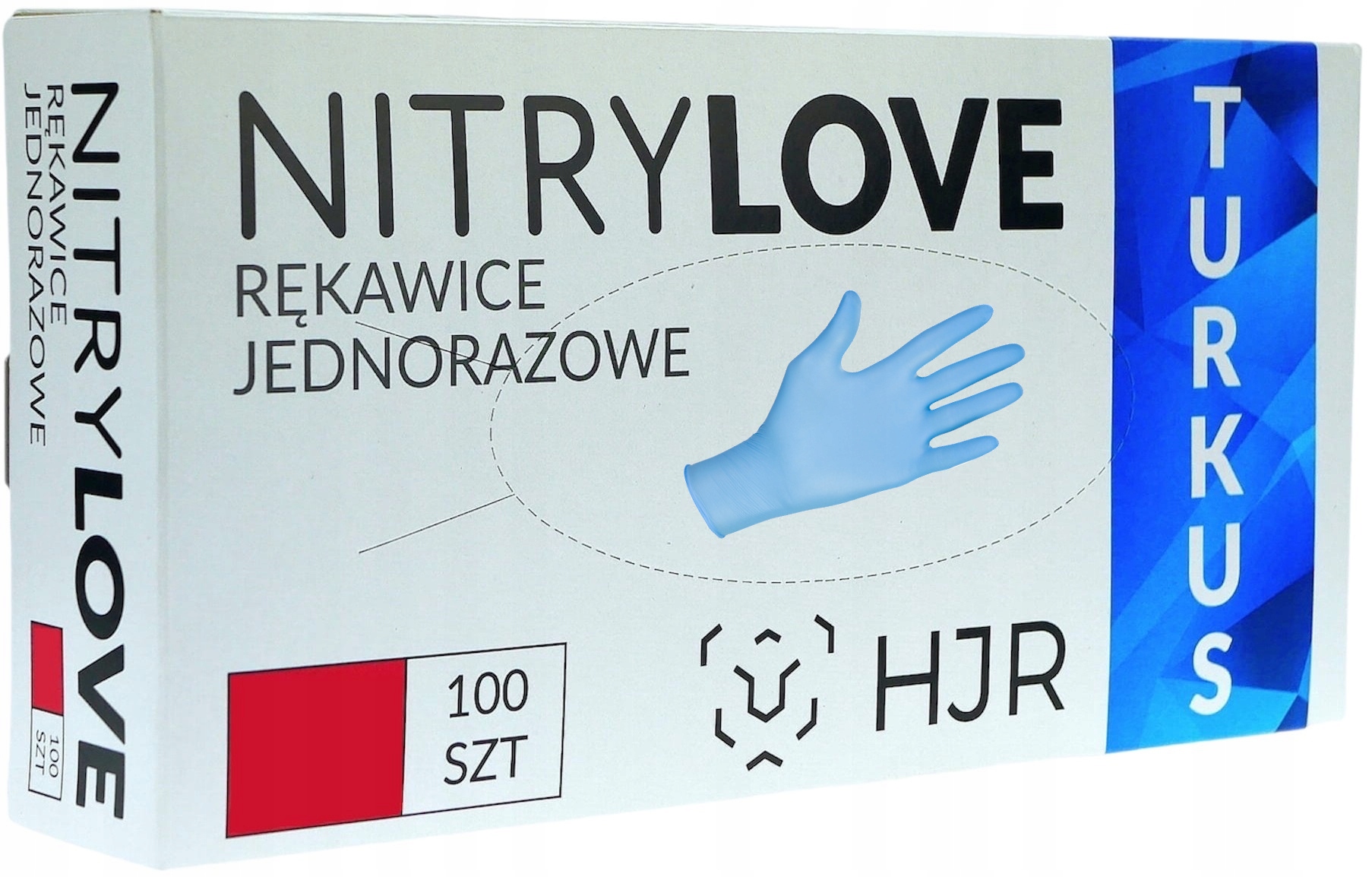 

Rękawiczki Nitrylowe Jednorazowe Bezpudrowe 100 L