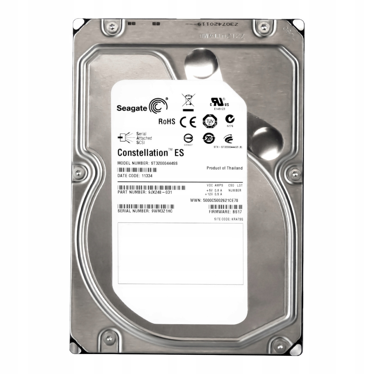 Seagate Constellation Es 2TB 7.2K 16MB SAS-2 3.5'' ST32000444SS