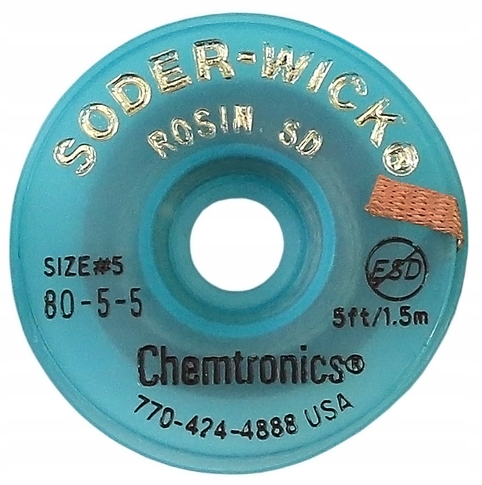 Оплетка для олова Chemtronics медная оплетка 3,9 мм x 1,5 м