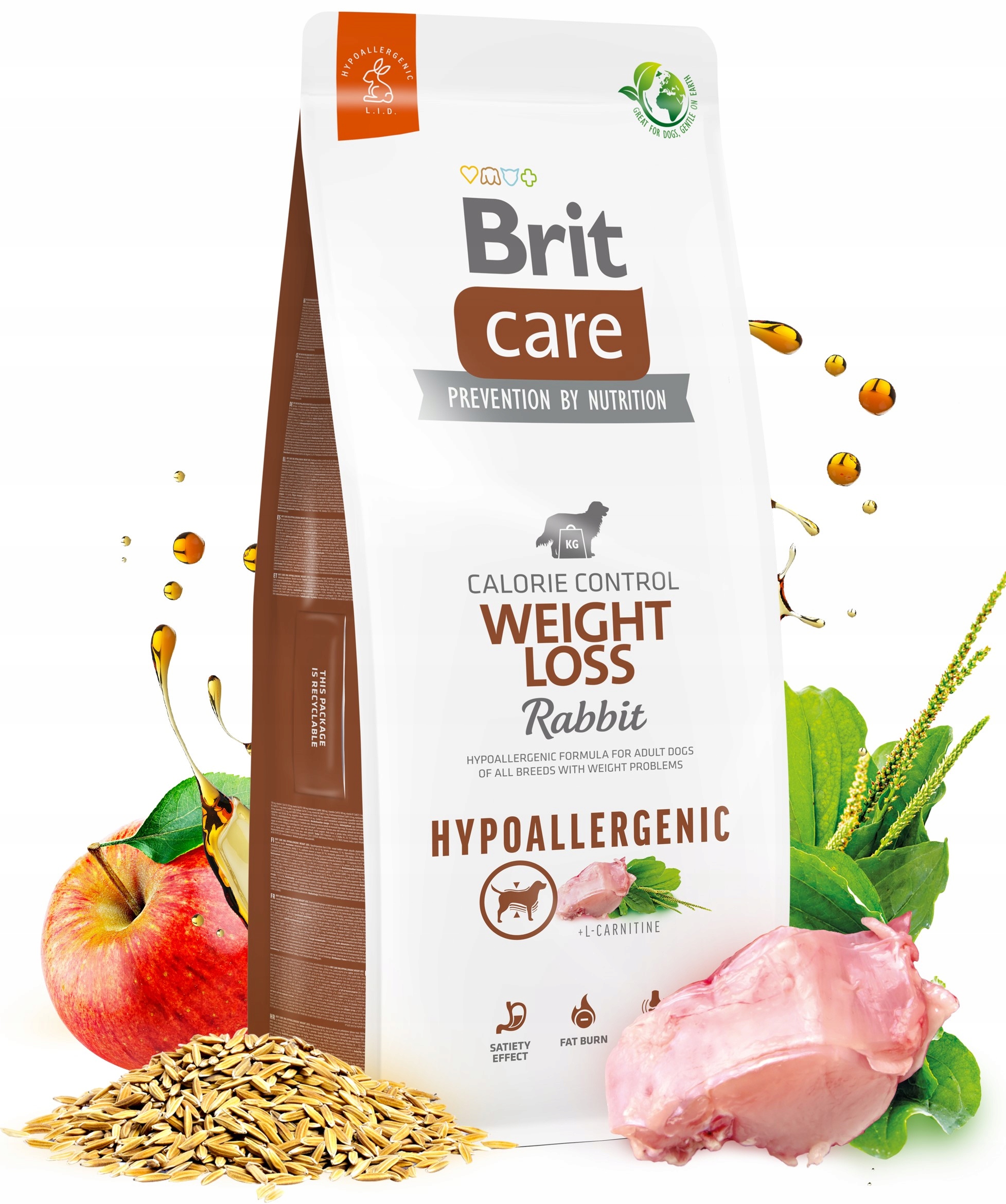 Levně Brit Care Dog Hypoallergenic Weight Loss 12 kg králík