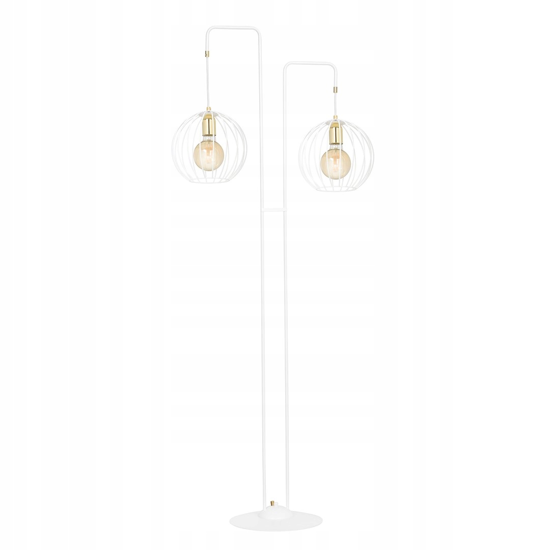 Podlahová lampa Albio LP2 White moderná loft biela/zlatá