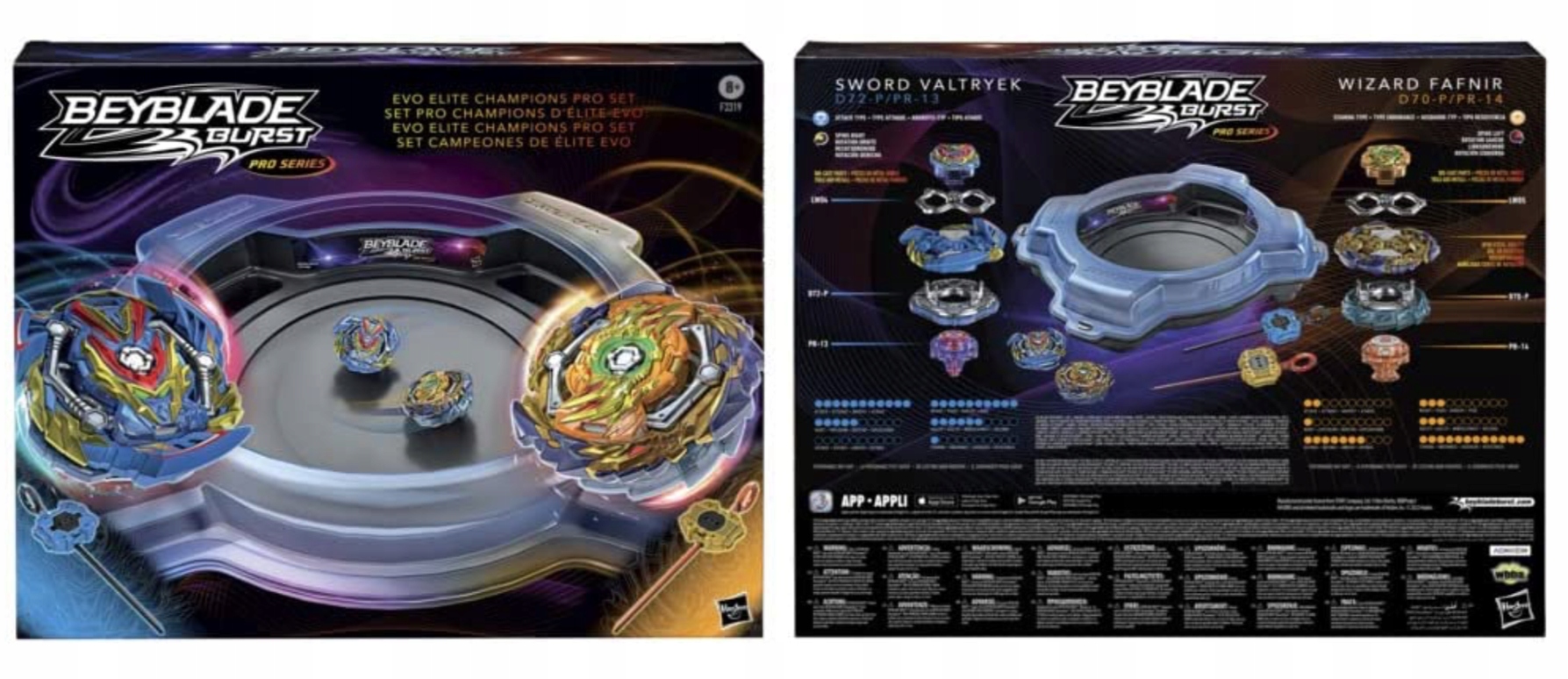 HASBRO BEYBLADE BURST ZESTAW ARENA DO WALKI PRO ELITE + SPINNERY Minimalna liczba graczy 2