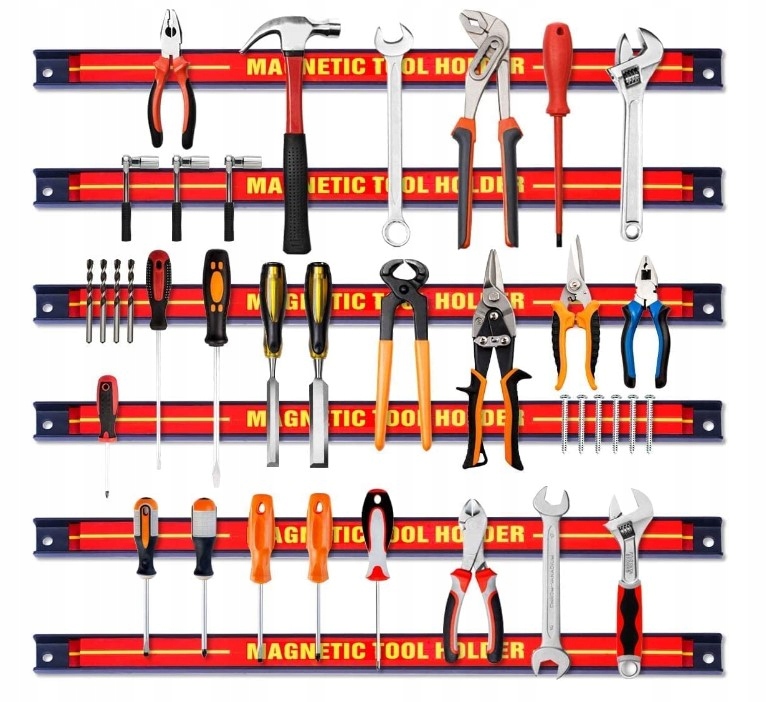 ZESTAW NARZĘDZIOWYCH LISTEW MAGNETYCZNYCH 6 SZT