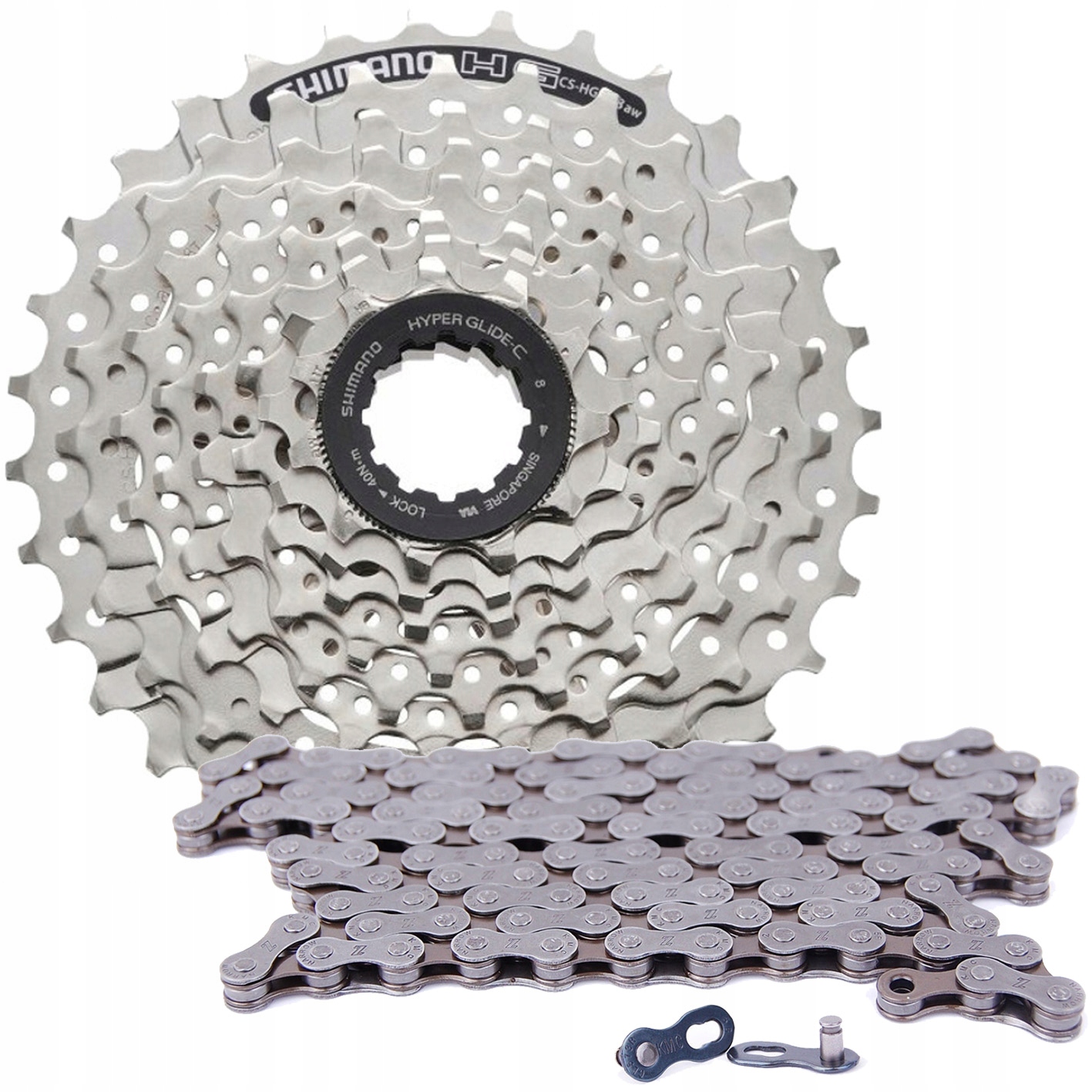 KASETA SHIMANO CS-HG-41 8 RZ + ŁAŃCUCH KMC Z50