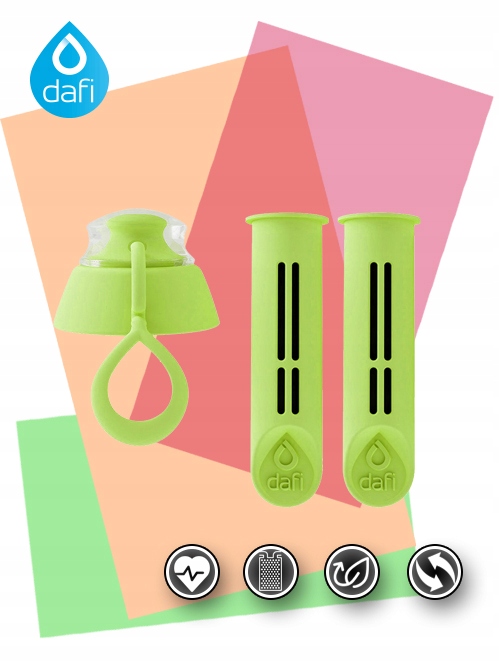 Wkłady filtrujące Dafi ZIELONY 2 szt+ ZAKRĘTKA EAN (GTIN) 5900950928636