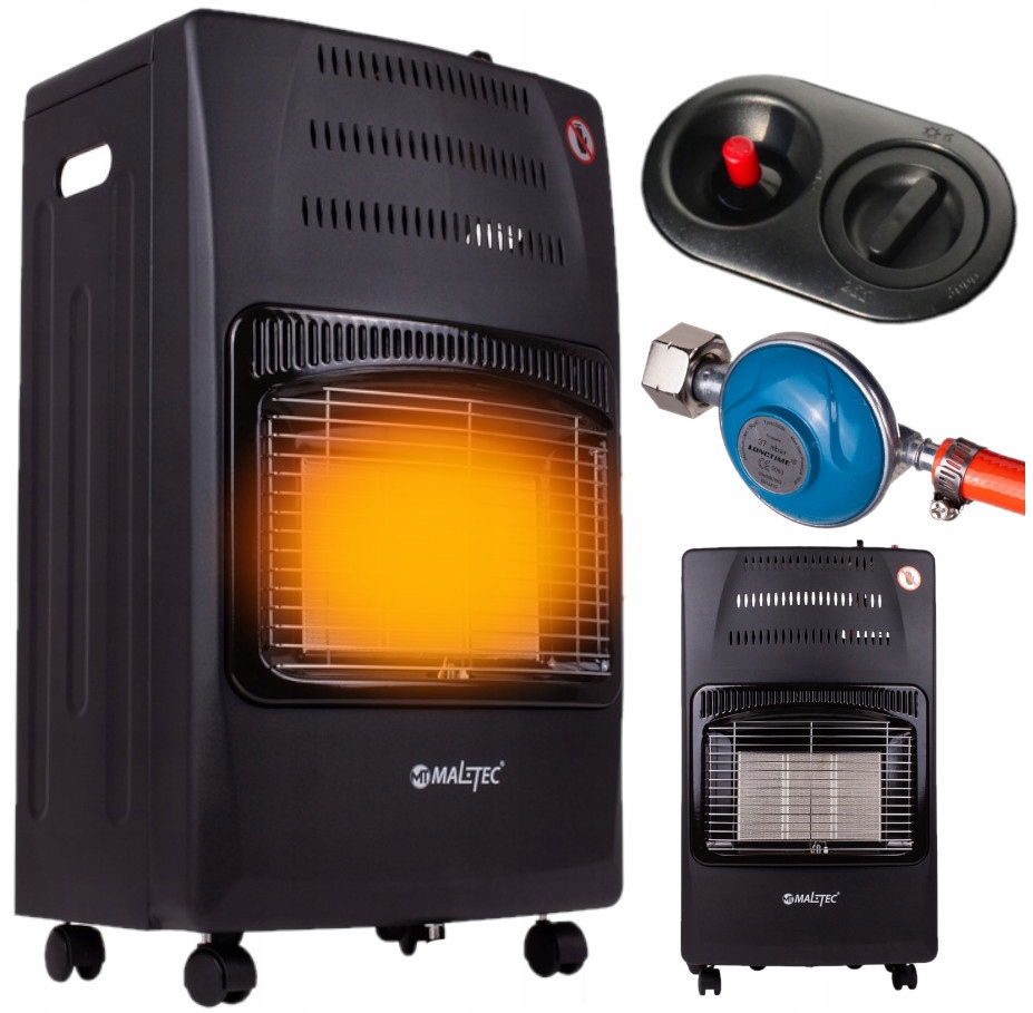 Plynová Pec Plynový Ohrievač Na Fľaše 13 kg Pec do 65 m2 Veľká Skladacia Sada