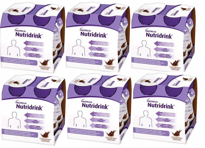 Zdjęcia - Witaminy i składniki mineralne Nutricia Nutridrink czekolada 24 x 125ml zestaw 