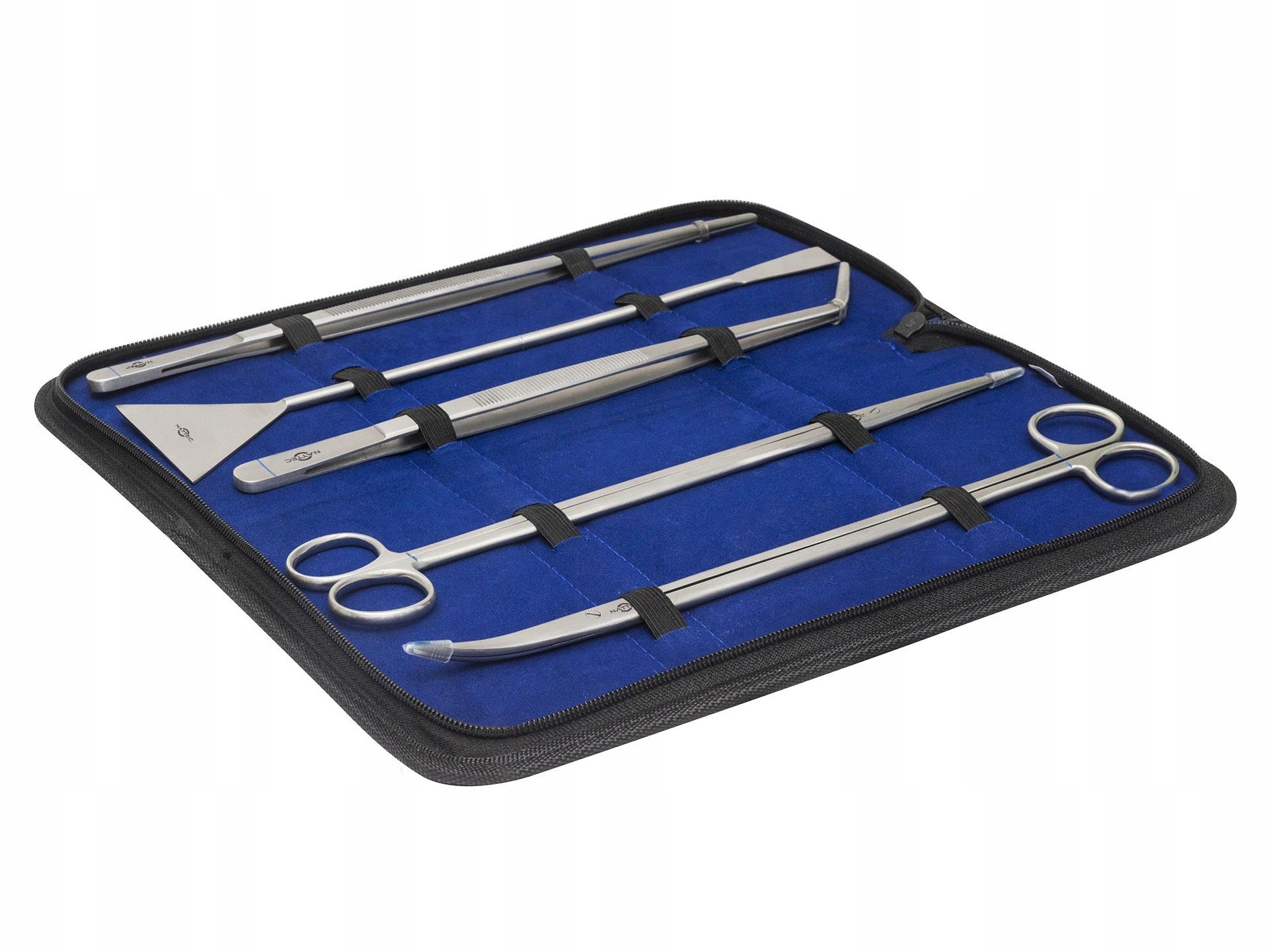 Levně Sada Akvarijních Nástrojů 5V1 Nožky Pinzeta Špachtle Pouzdro