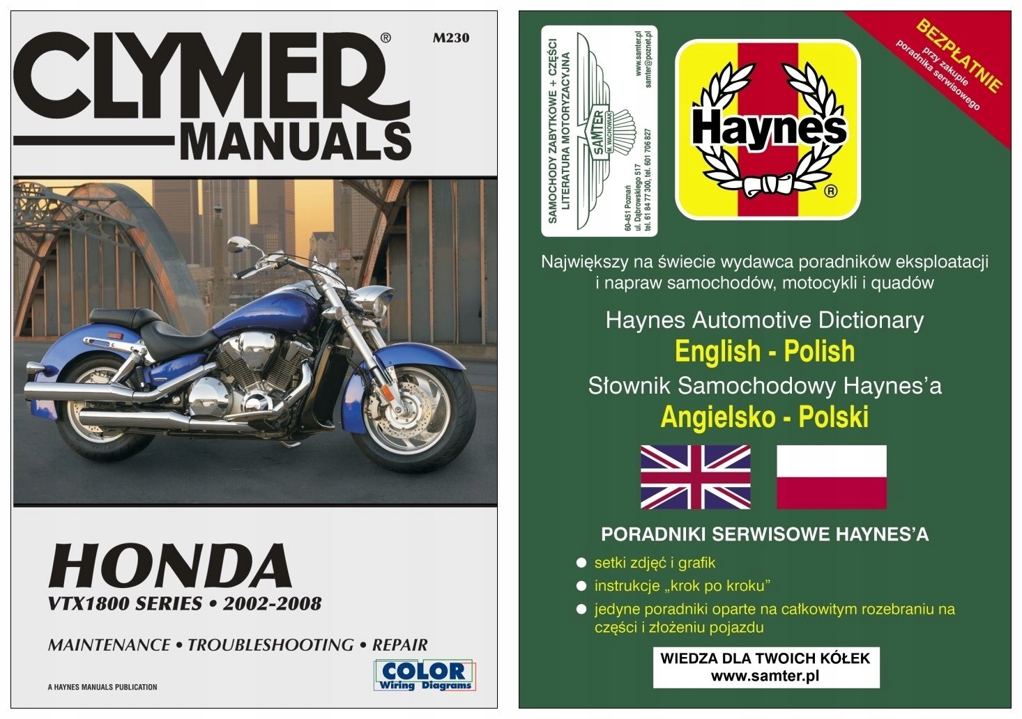 Honda VTX 1800 2002 2008 instrukcja napraw Clymer