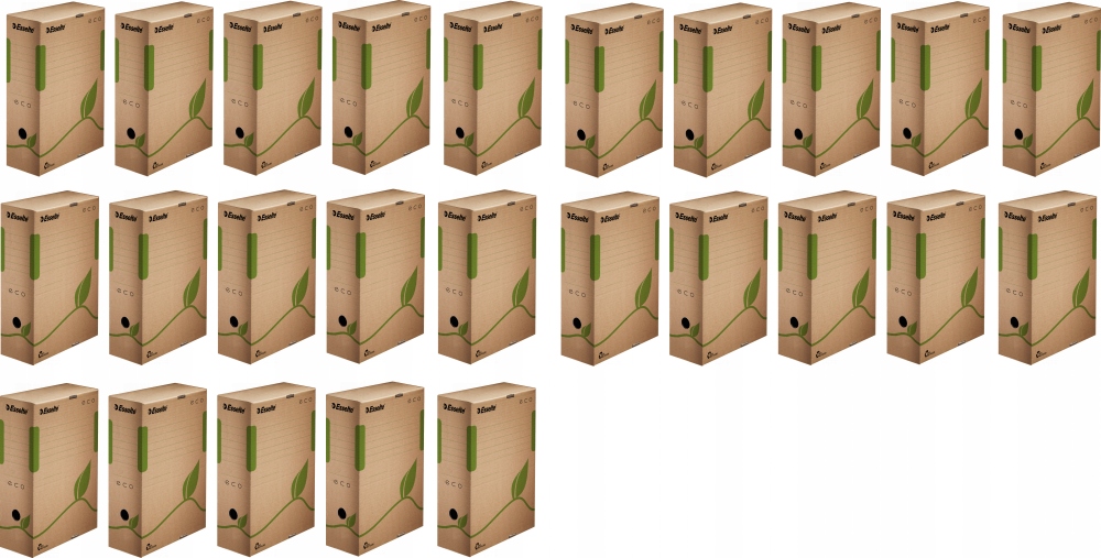 Pudło archiwizacyjne Esselte Eco A4 100mm brąz x25