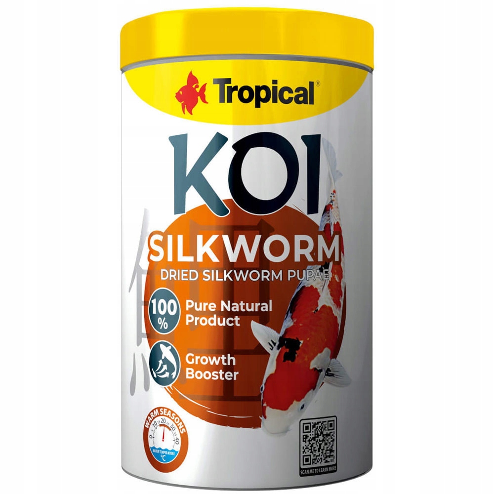 Tropical KOI SILKWORM PUPAE 1L LARWY JEDWABNIKA