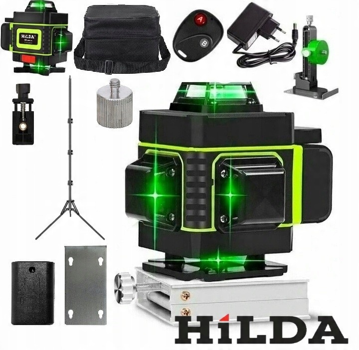 

16-LINIOWA Poziomica Laserowa Hilda Statyw 2M