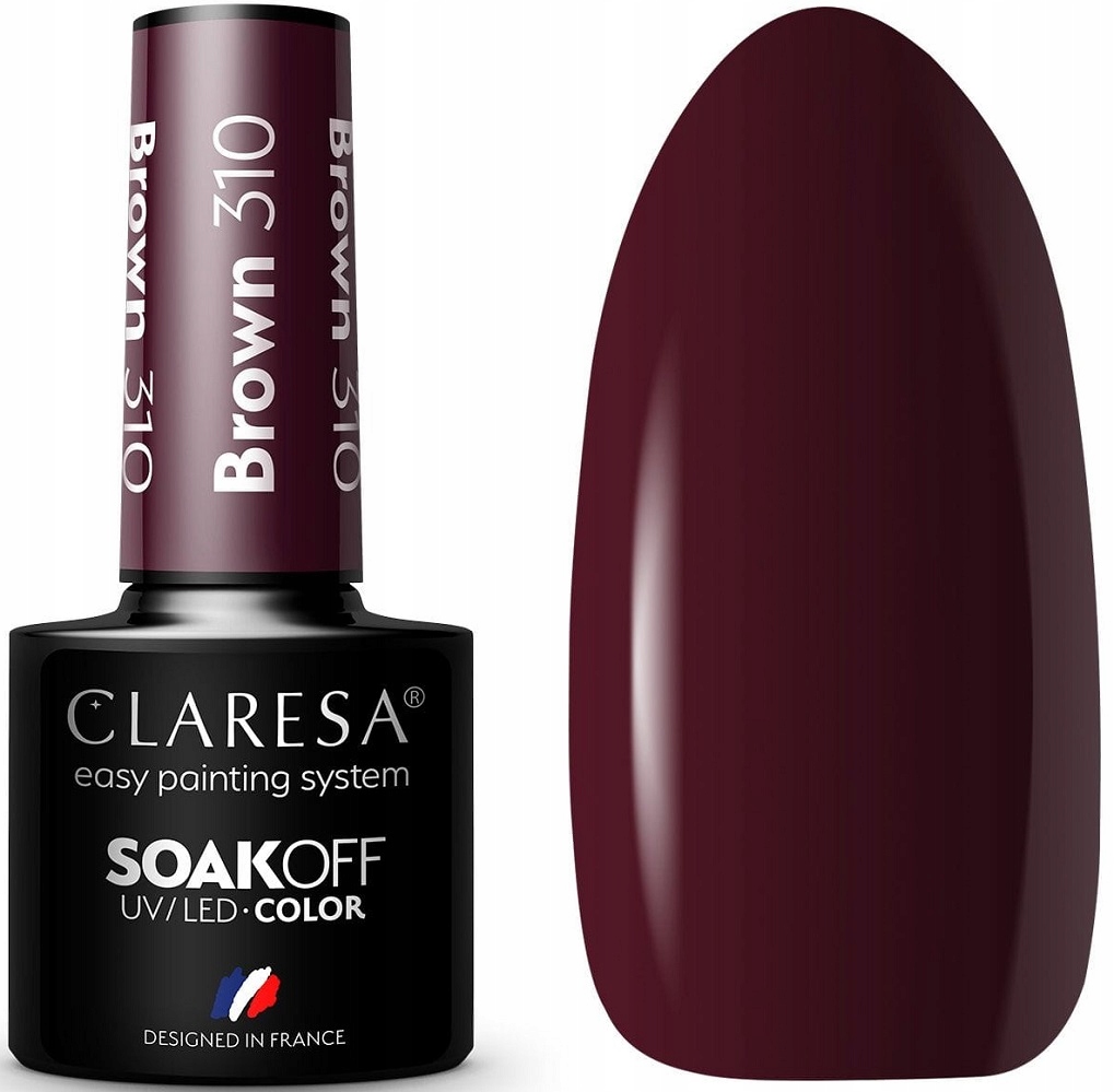 

Claresa Lakier Hybrydowy Brown Bordowy 310 5g