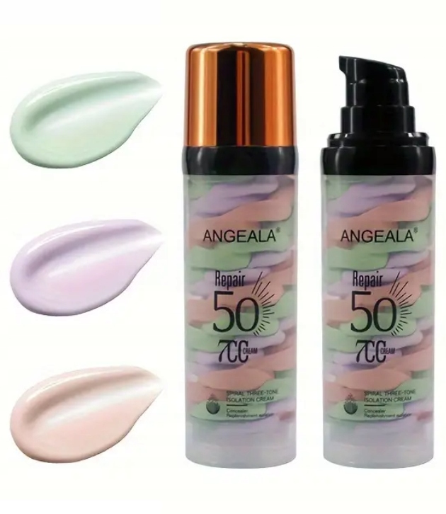 BAZA TRÓJKOLOROWA POD MAKIJAŻ 3w1 Marka inna marka