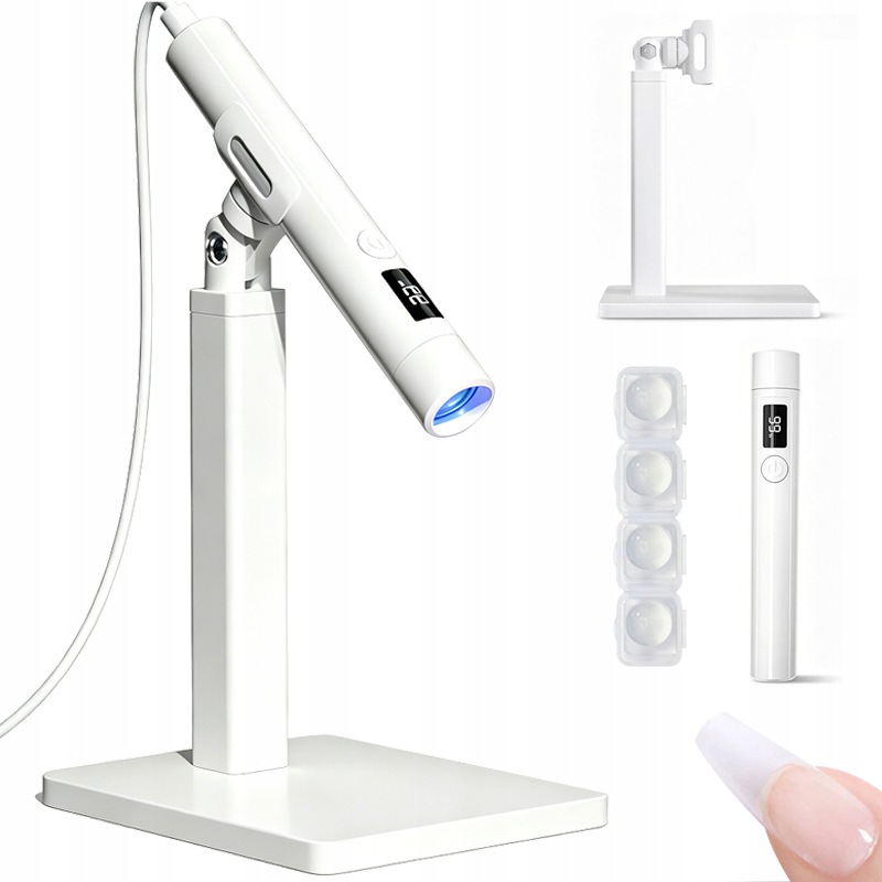 Mini Lampa Uv Led Do Paznokci, Bezprzewodowa, Usb C Stojak