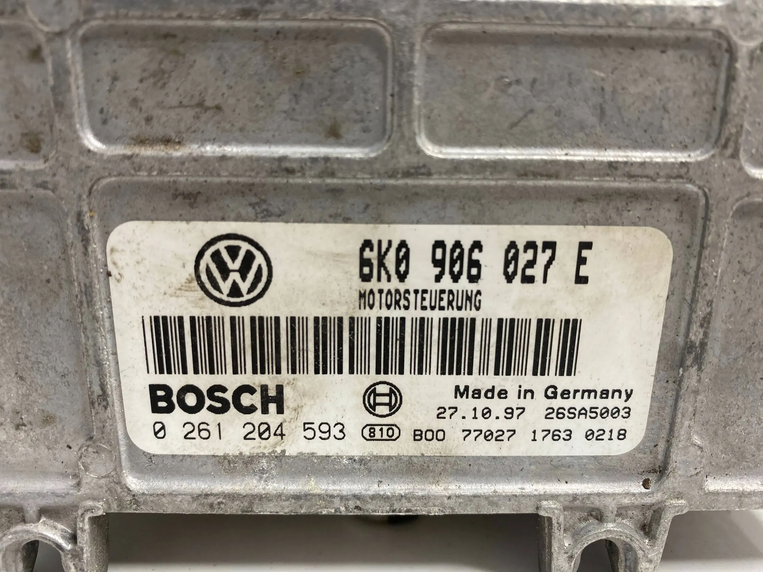 SEAT IBIZA control unit of the engine 6K0906027E