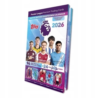 ++ Kalendář Premier League Trading Cards 2026 Countdown