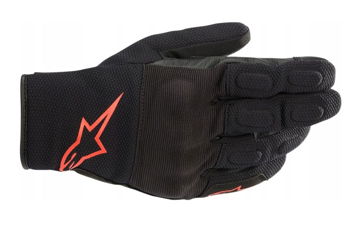 Rukavice Alpinestars S Max Drystar Black/red Fluo (M)