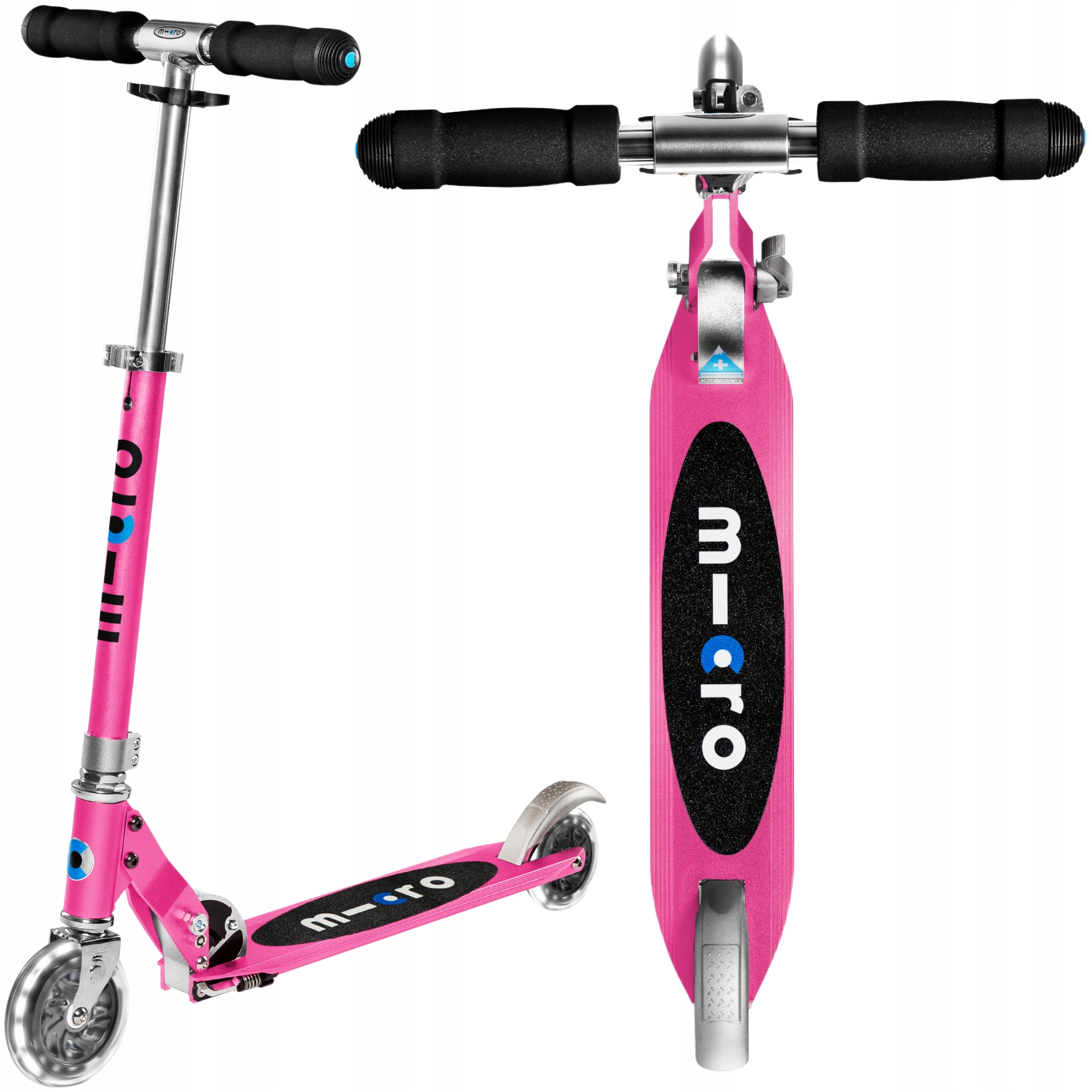 Hulajnoga dwukołowa Micro Sprite Pink Led