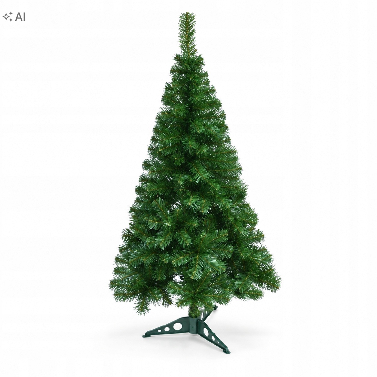 Umělý zelený vánoční stromek 120 cm se stojanem – hustý