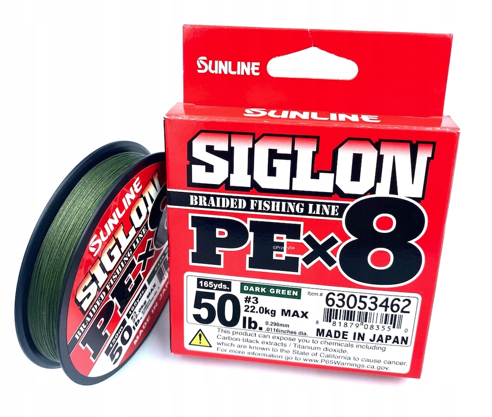 Sunline Siglon X8 Pe 3,0 150M Dark Green