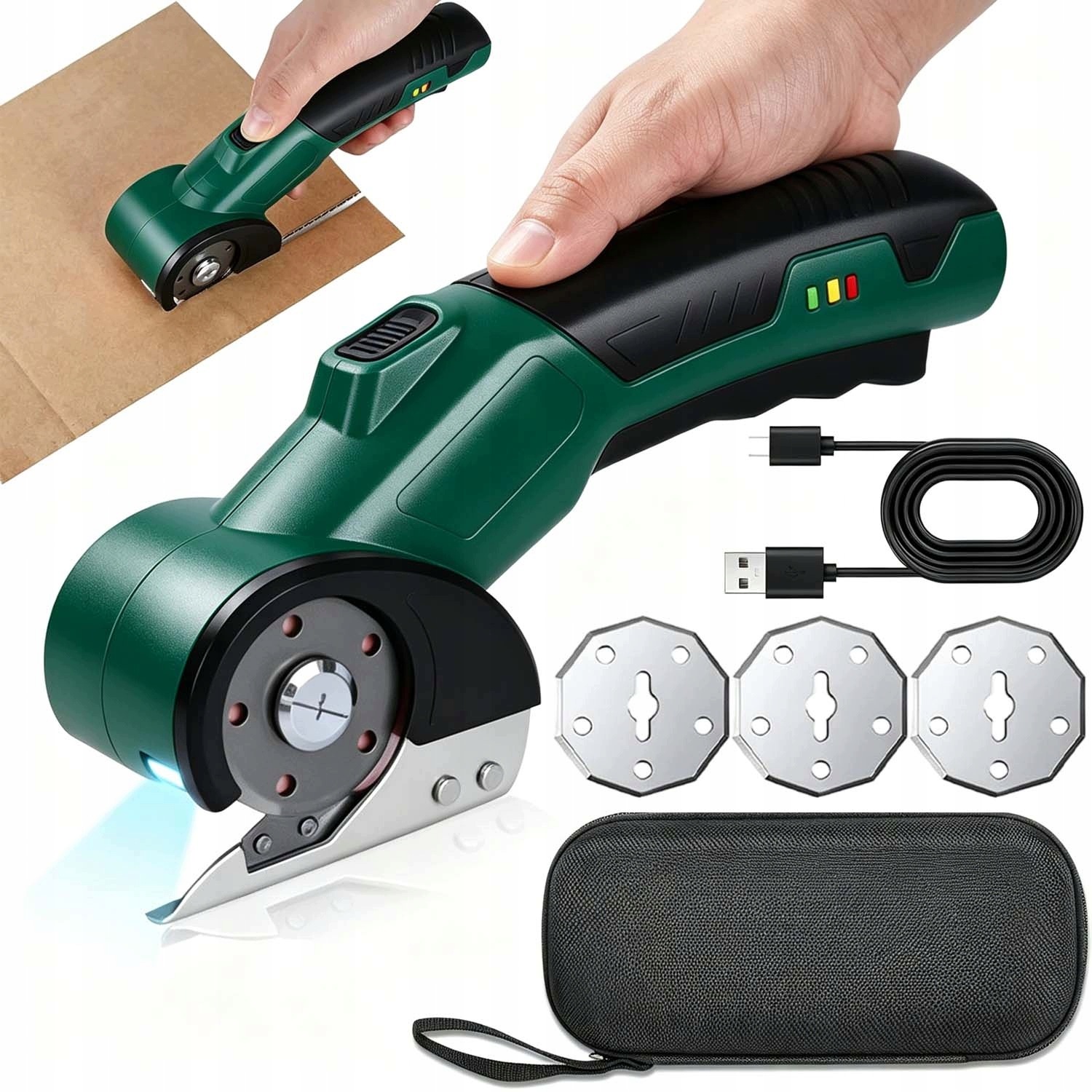 Elektrické Nůžky Na Řezání Tkanin, Bezdrátové, Přenosné, Na Lepenku