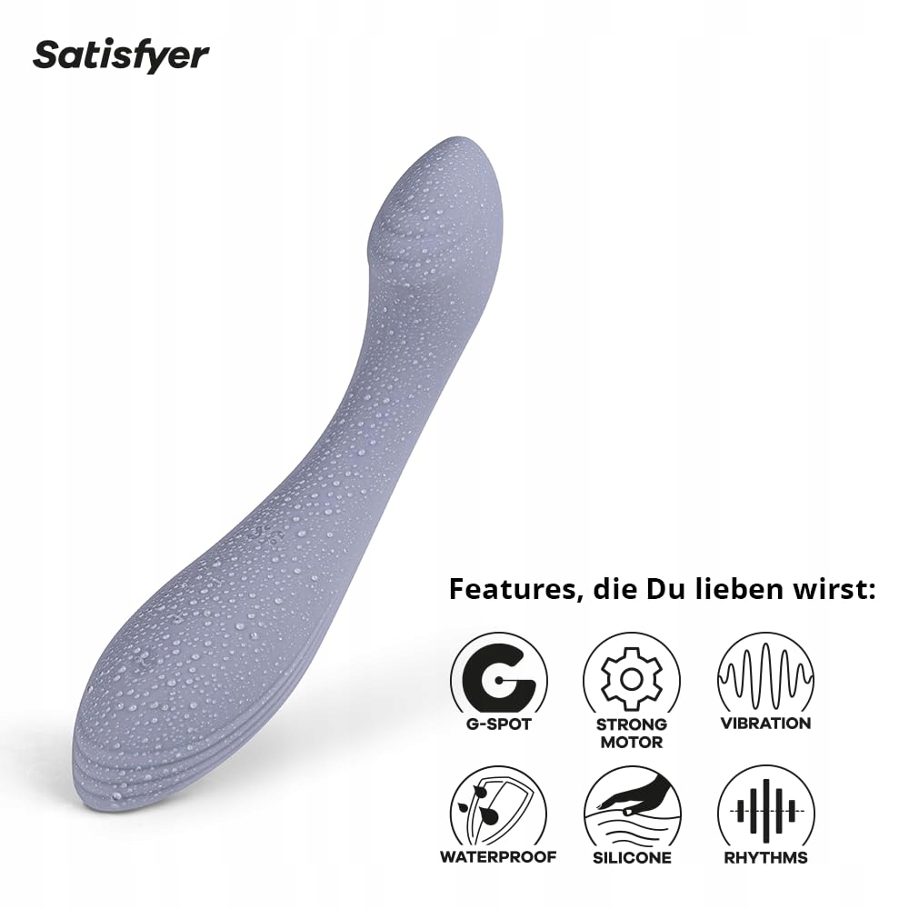 SATISFYER G-Force Wibrator G-Punkt 19cm 50 Wibracji Wodoodporny Silikon — miniatura 3