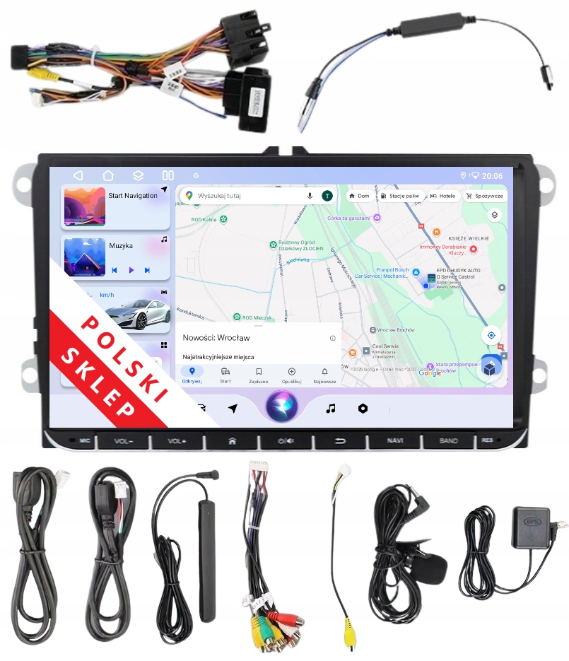 Rádio 2DIN Navigácia Android Seat Leon Alhambra II 6/128GB Dsp Carplay Lte