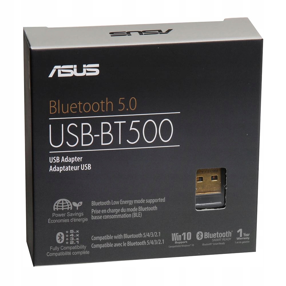 Nowość Szybki Adapter Bluetooth 5.0 USB ASUS Win10