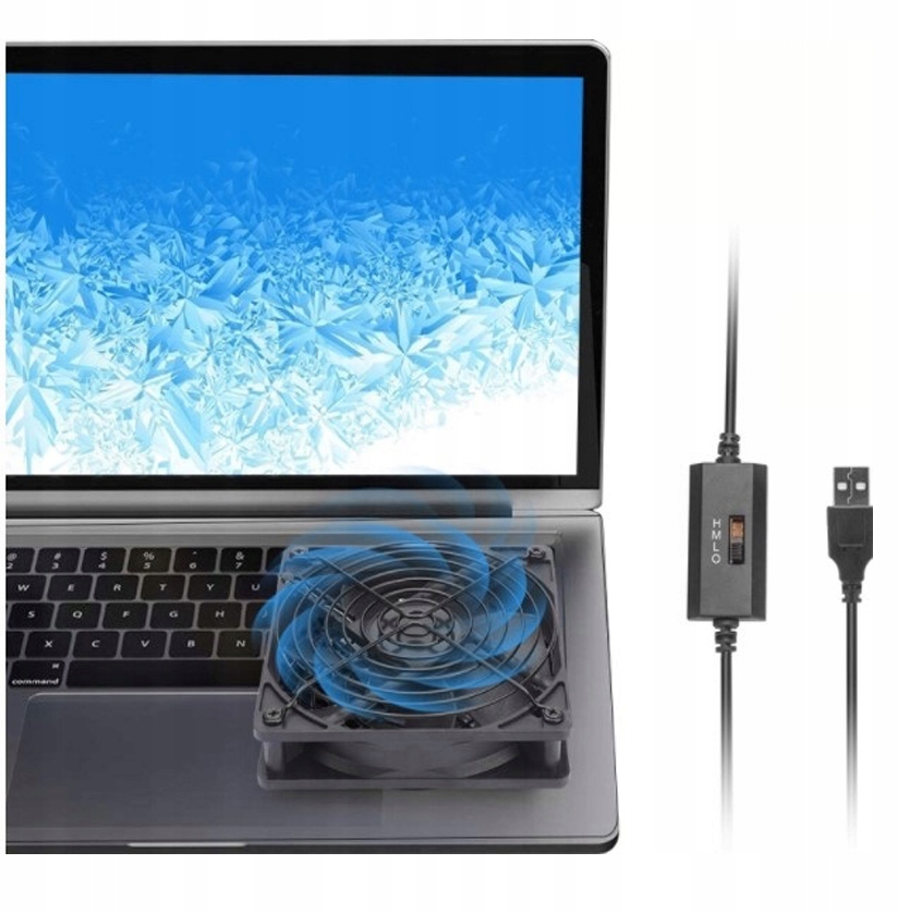 WENTYLATOR CHŁODZĄCY KOMPUTER 14 CM, 3 REGULOWANE PRĘDKOŚCI, CHŁODNICA USB Rozmiar wentylatora 140 x 140 mm