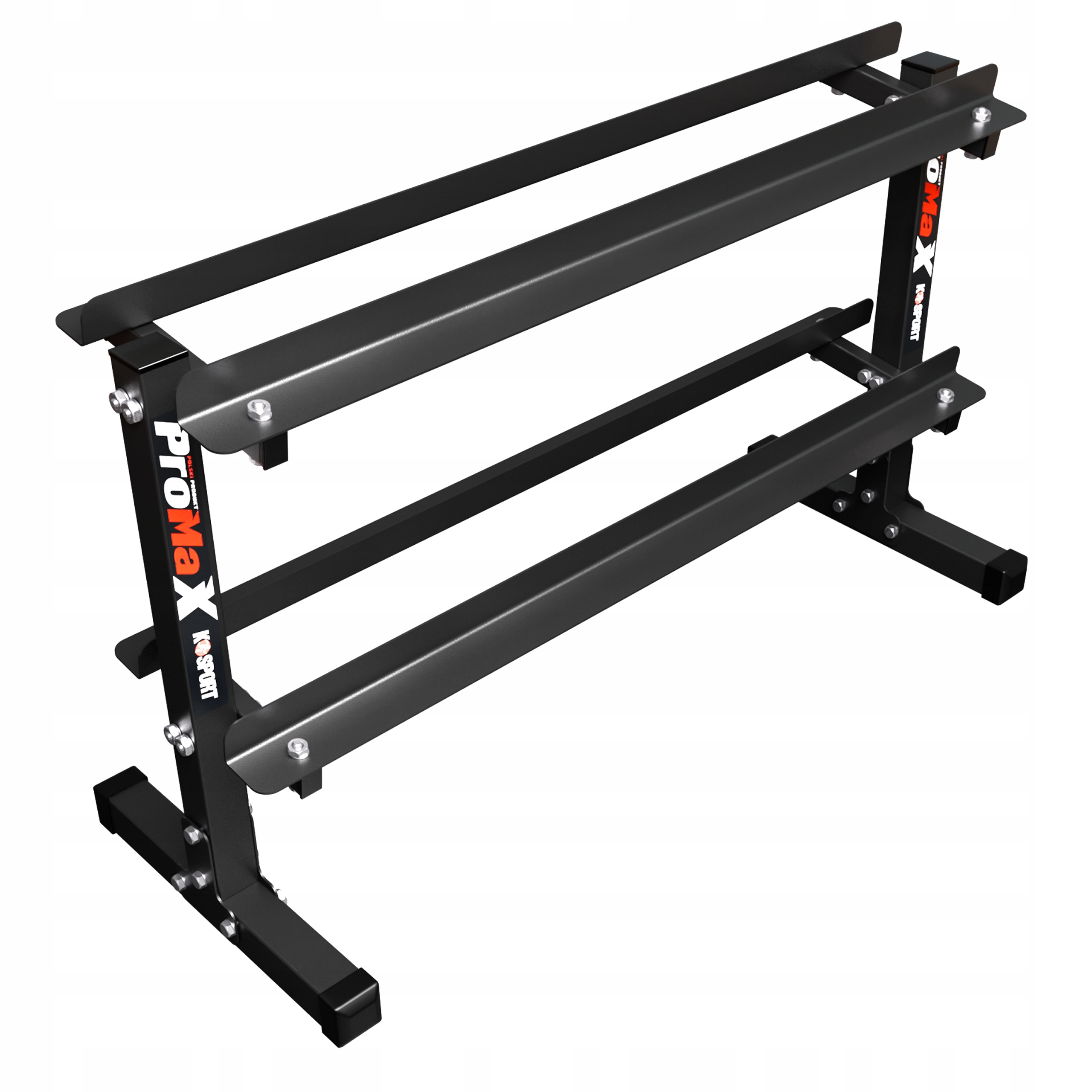 Stojany na činky malá vertikální dvouúrovňová police KSSL126